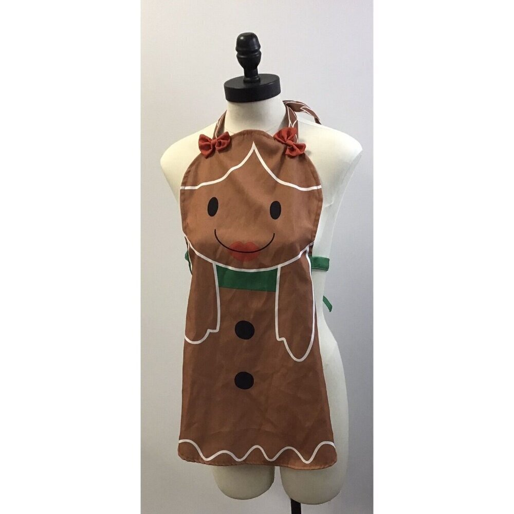 Girls Ginger Bread Play Set Apron, Hat and Doll Apron - Picture 1 of 3